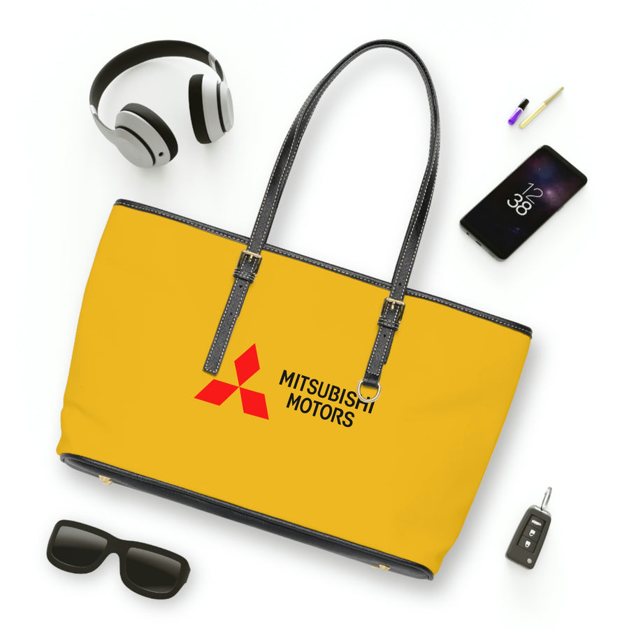 Yellow Mitsubishi Leather Shoulder Bag™