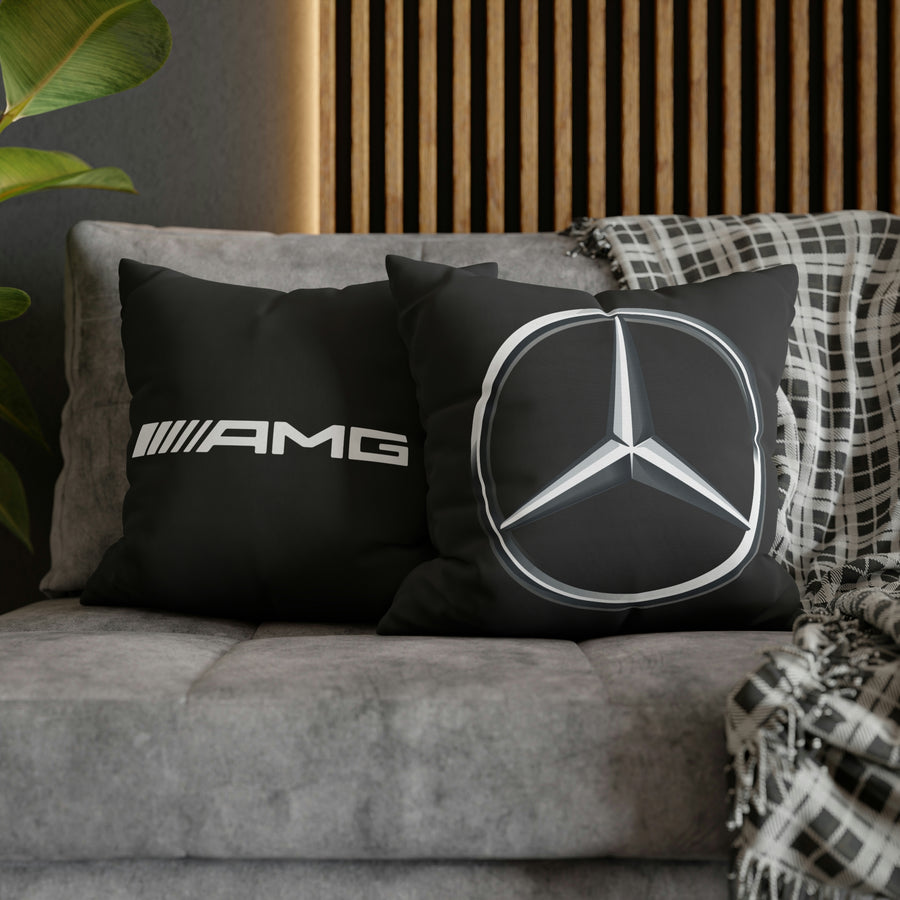 Black Mercedes Spun Polyester Pillowcase™