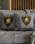 Grey Lamborghini Spun Polyester pillowcase™