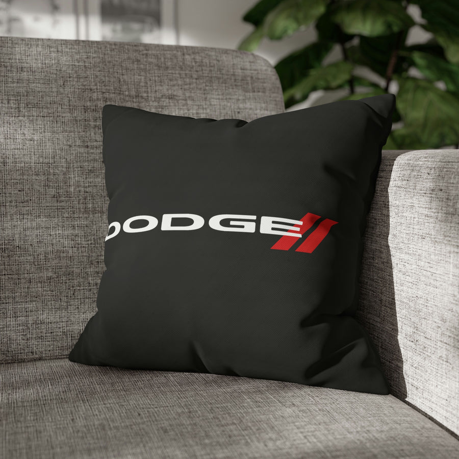 Black Spun Polyester Dodge pillowcase™