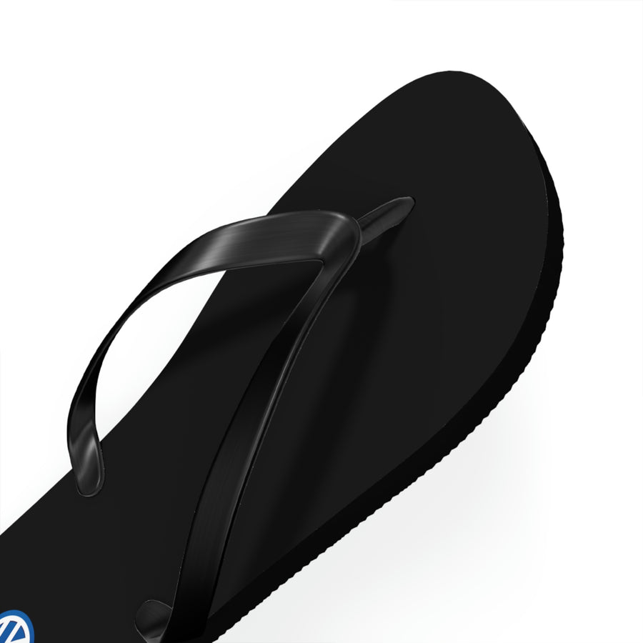 Unisex Black Volkswagen Flip Flops™