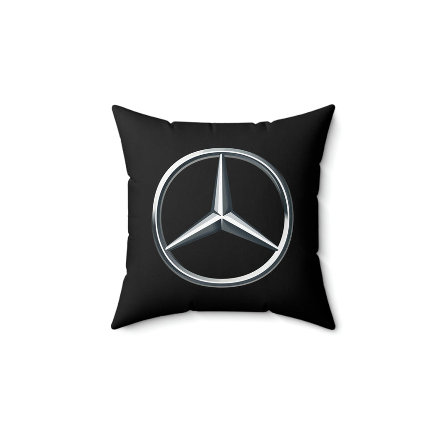 Black Mercedes Spun Polyester Square Pillow™