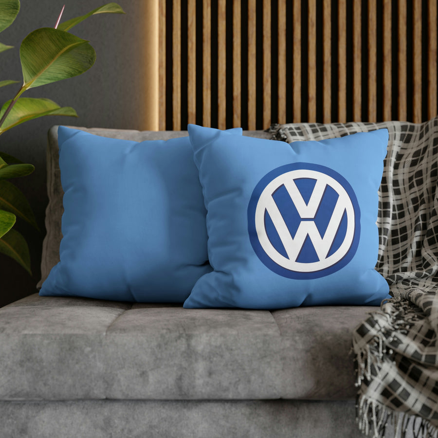 Light Blue Volkswagen Spun Polyester pillowcase™