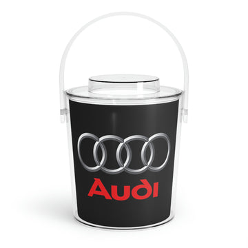 Black Audi Ice Bucket with Tongs™
