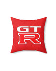 Red Spun Polyester Square Nissan GTR Pillow™