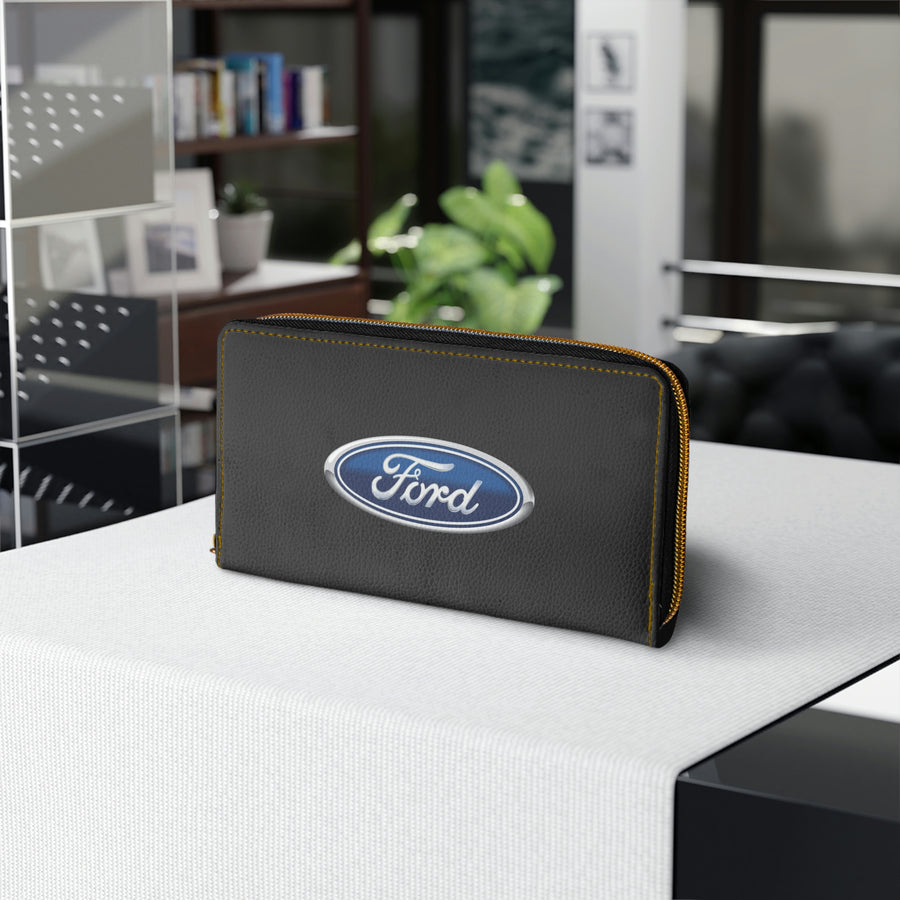 Black Ford Zipper Wallet™