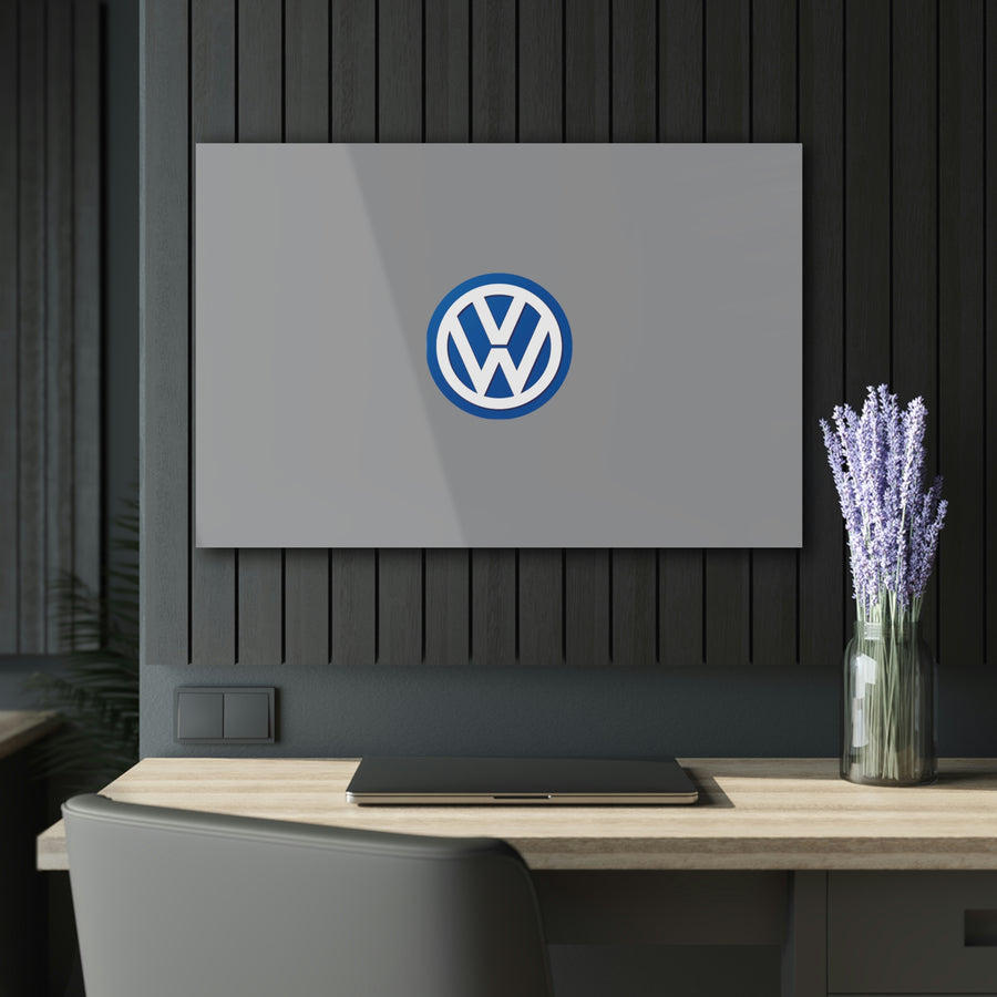 Grey Volkswagen Acrylic Prints (French Cleat Hanging)™