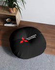 Black Mitsubishi Tufted Floor Pillow, Round™