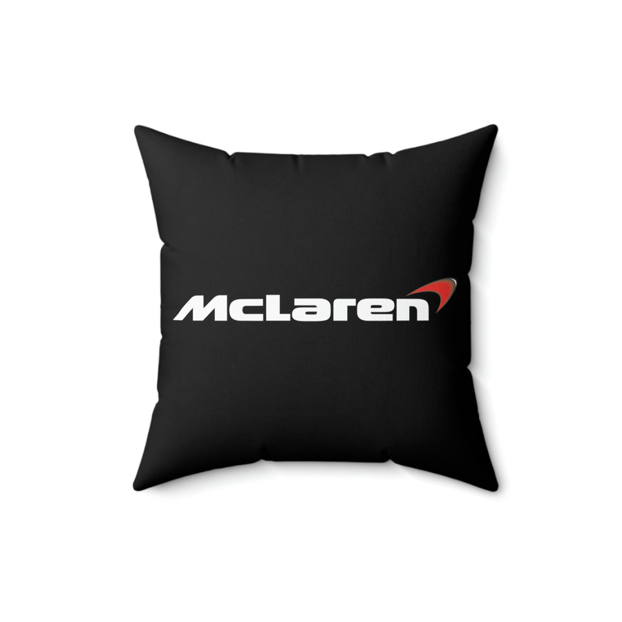 Black Mclaren Spun Polyester Square Pillow™