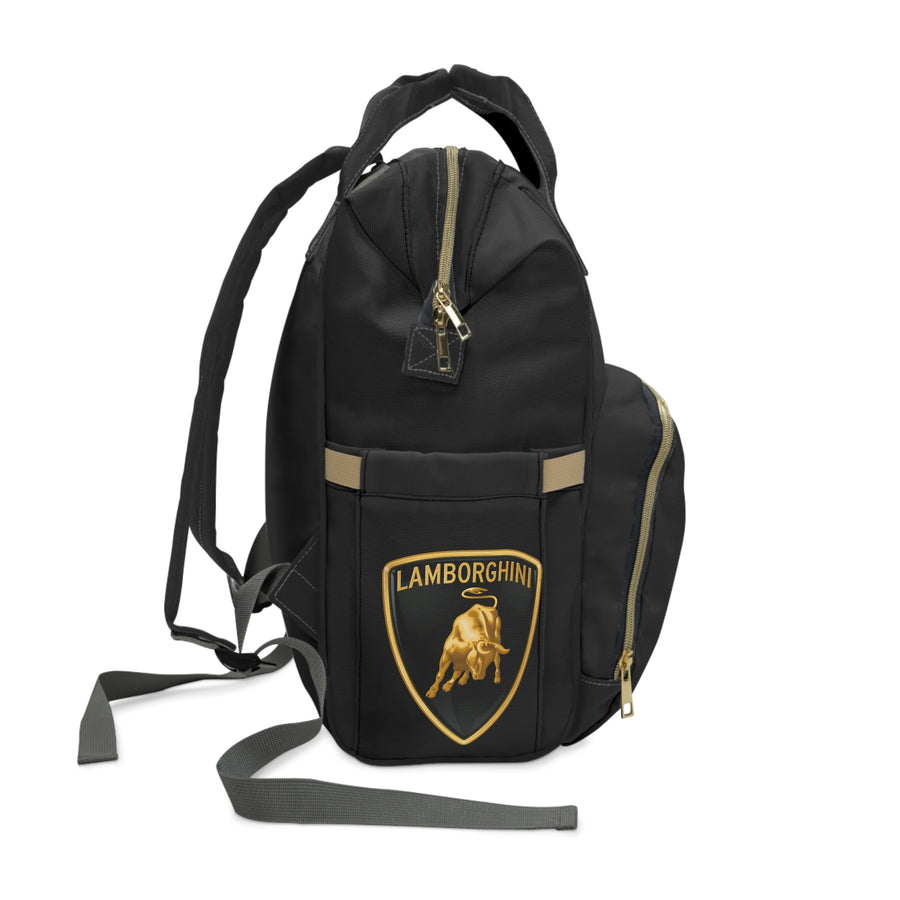 Black Lamborghini Multifunctional Diaper Backpack™