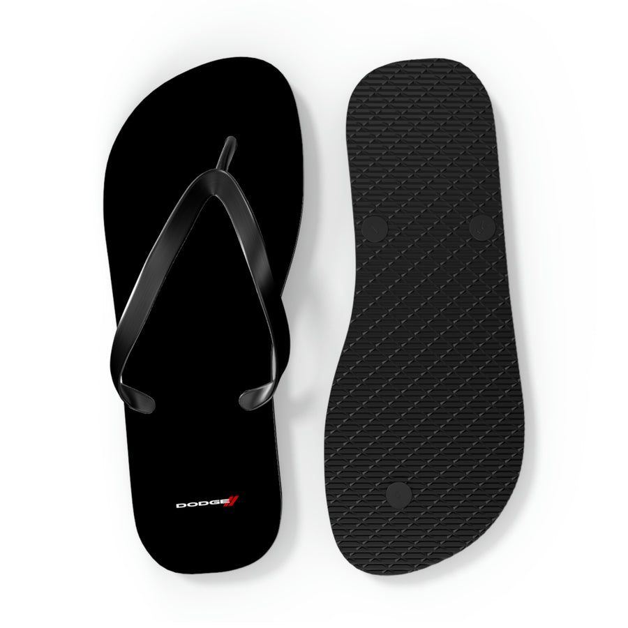 Unisex Black Dodge Flip Flops™