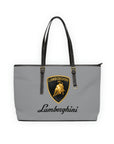 Lamborghini Grey Leather Shoulder Bag™