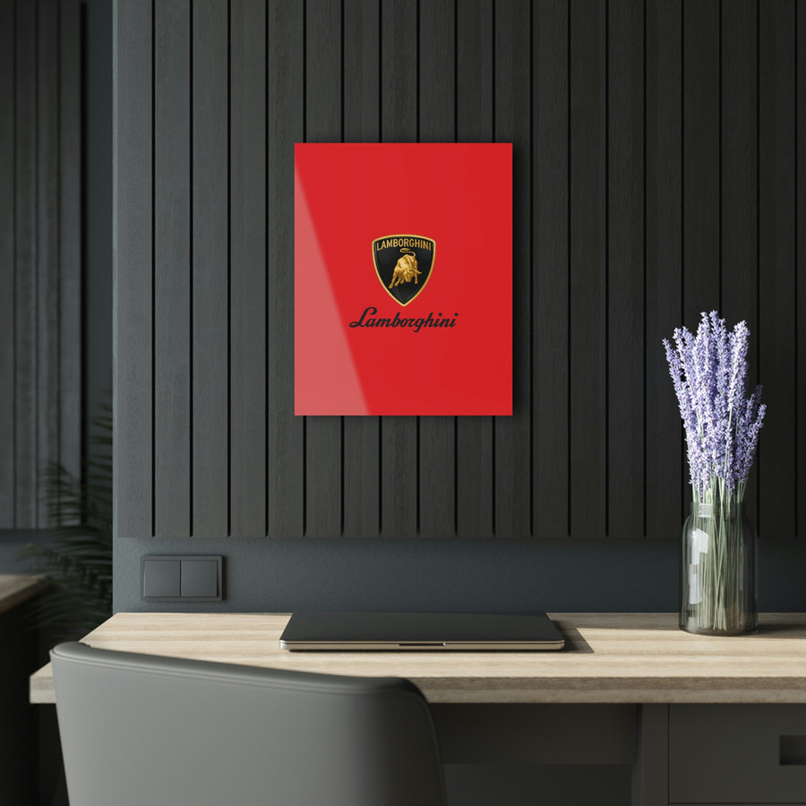 Red Lamborghini Acrylic Prints (French Cleat Hanging)™