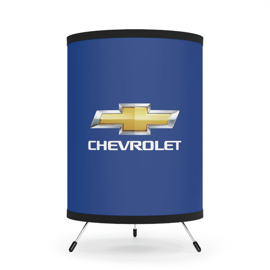 Dark Blue Chevrolet Tripod Lamp with High-Res Printed Shade, US\CA plug™