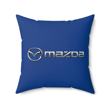 Dark Blue Mazda Spun Polyester Square Pillow™