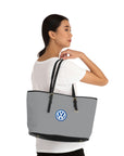 Grey Volkswagen Leather Shoulder Bag™