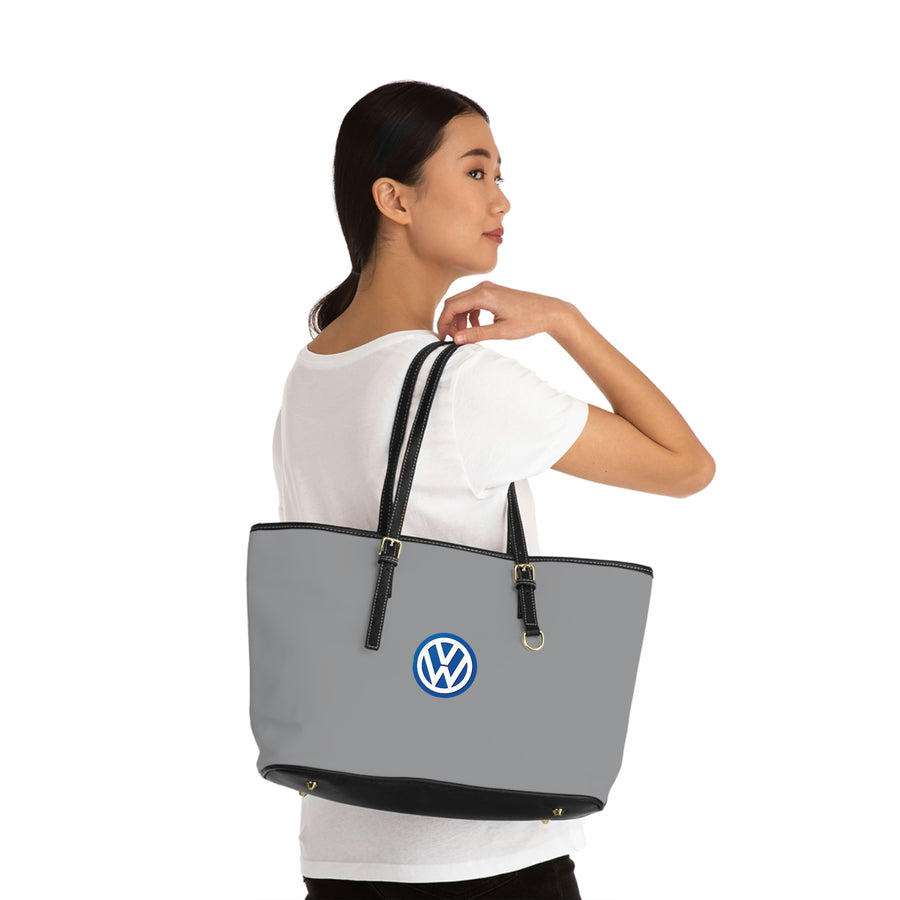 Grey Volkswagen Leather Shoulder Bag™