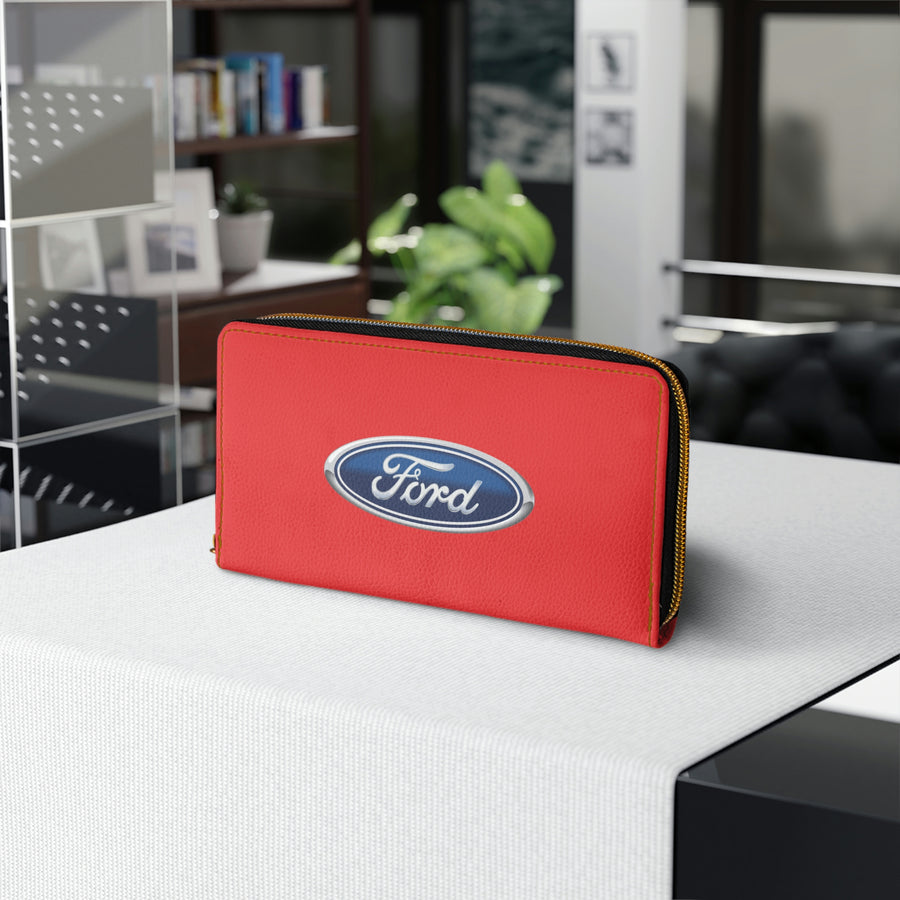 Red Ford Zipper Wallet™