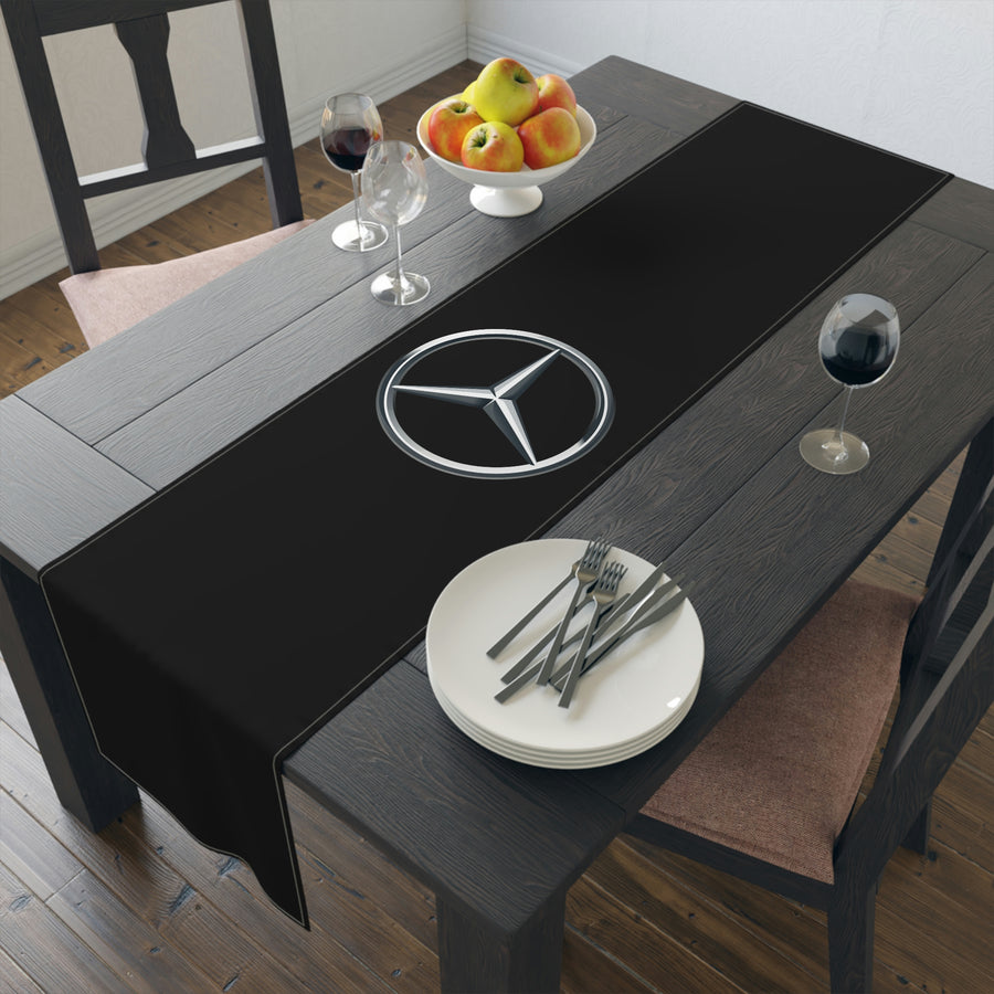 Black Mercedes Table Runner (Cotton, Poly)™