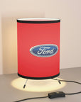 Red Ford Chevrolet Tripod Lamp with High-Res Printed Shade, US\CA plug™