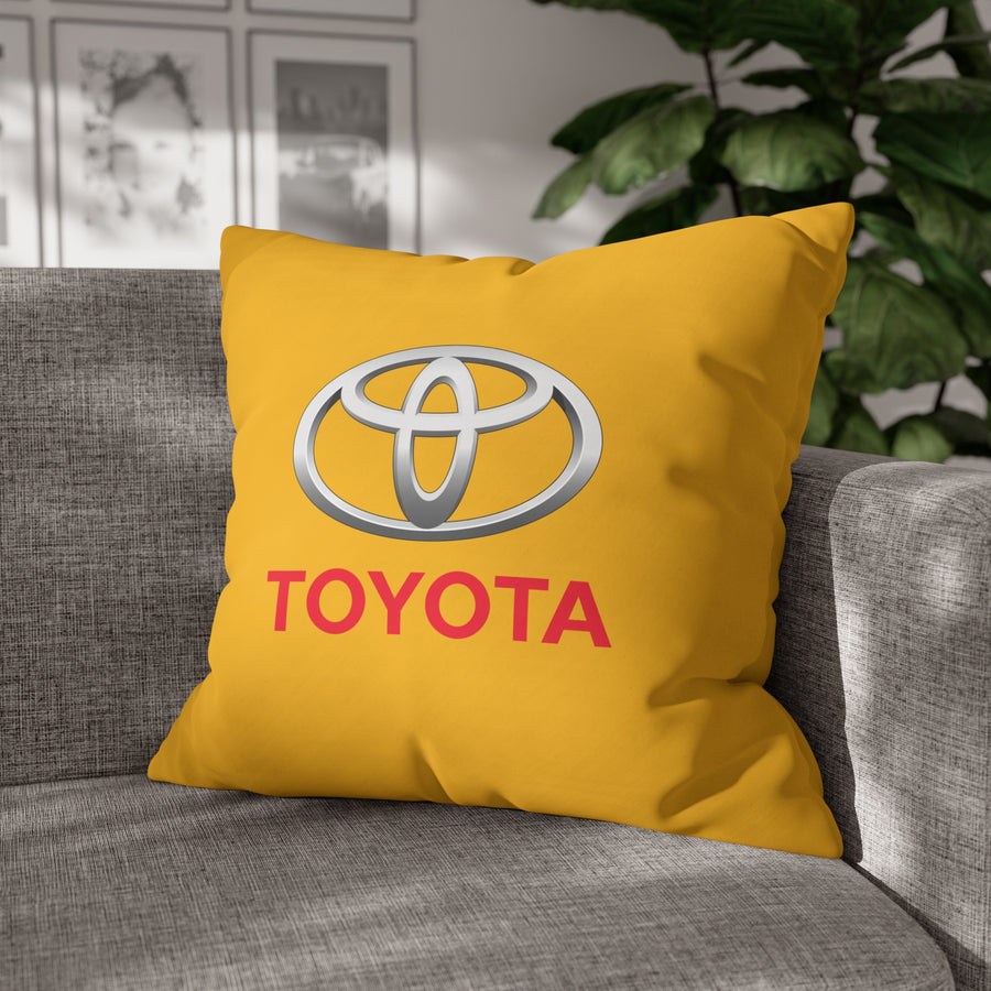 Yellow Toyota Spun Polyester pillowcase™