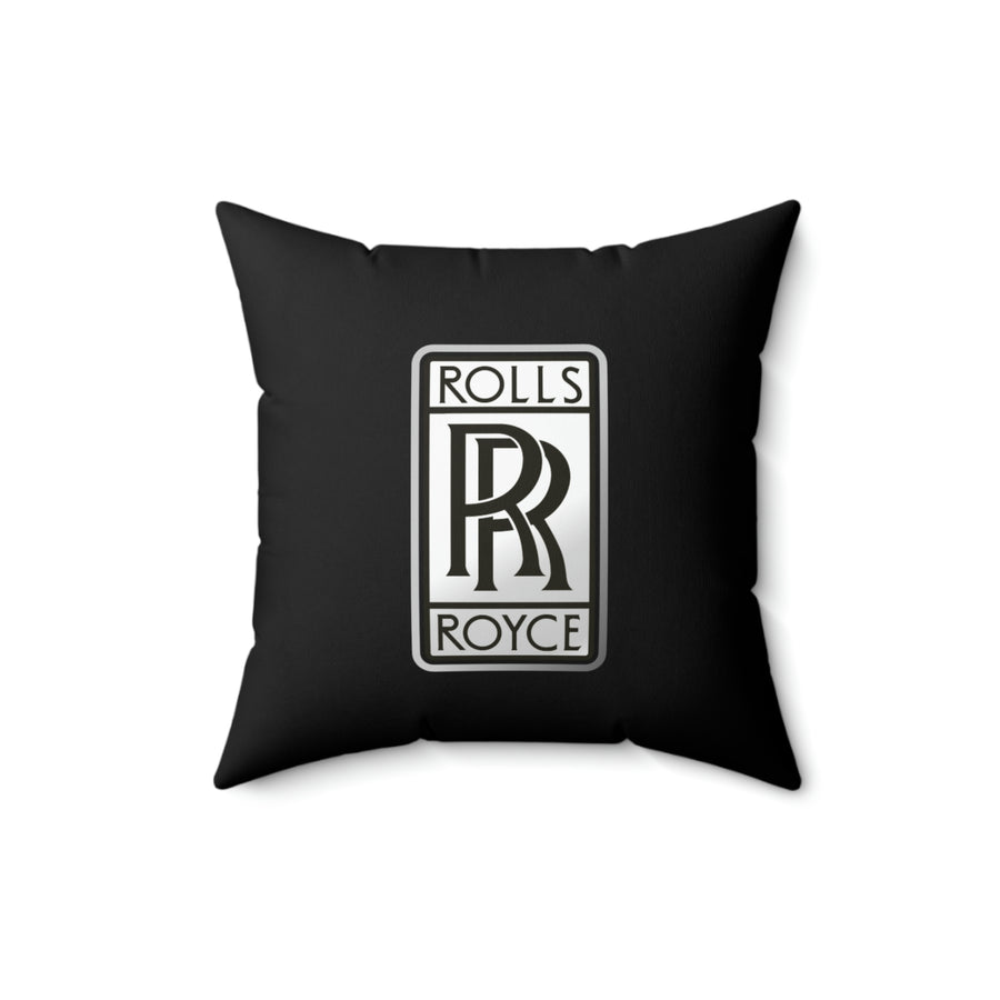 Black Rolls Royce Spun Polyester Square Pillow™