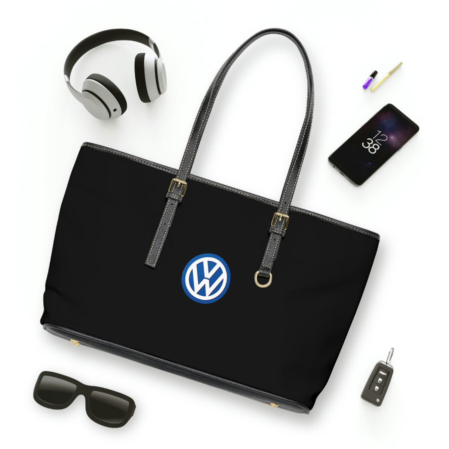 Black Volkswagen Leather Shoulder Bag™