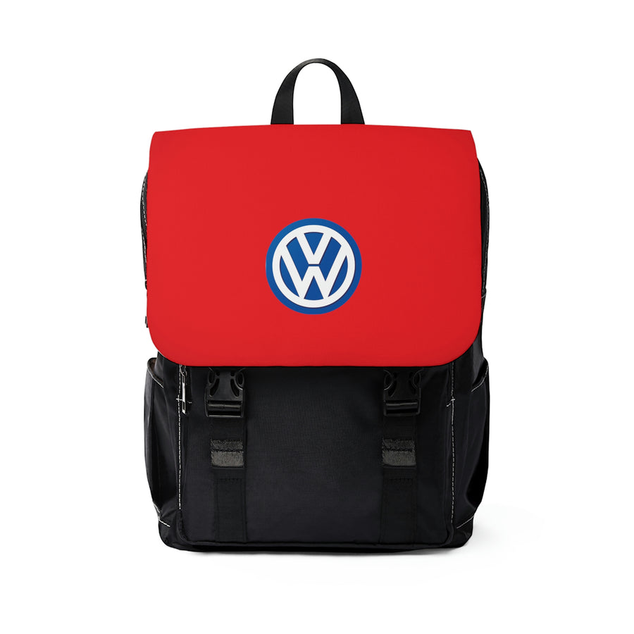 Unisex Red Volkswagen Casual Shoulder Backpack™