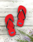 Unisex Red Ford Flip Flops™