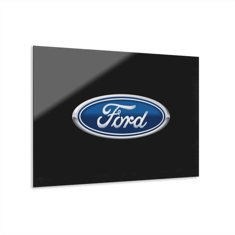 Black Ford Acrylic Prints (French Cleat Hanging)™