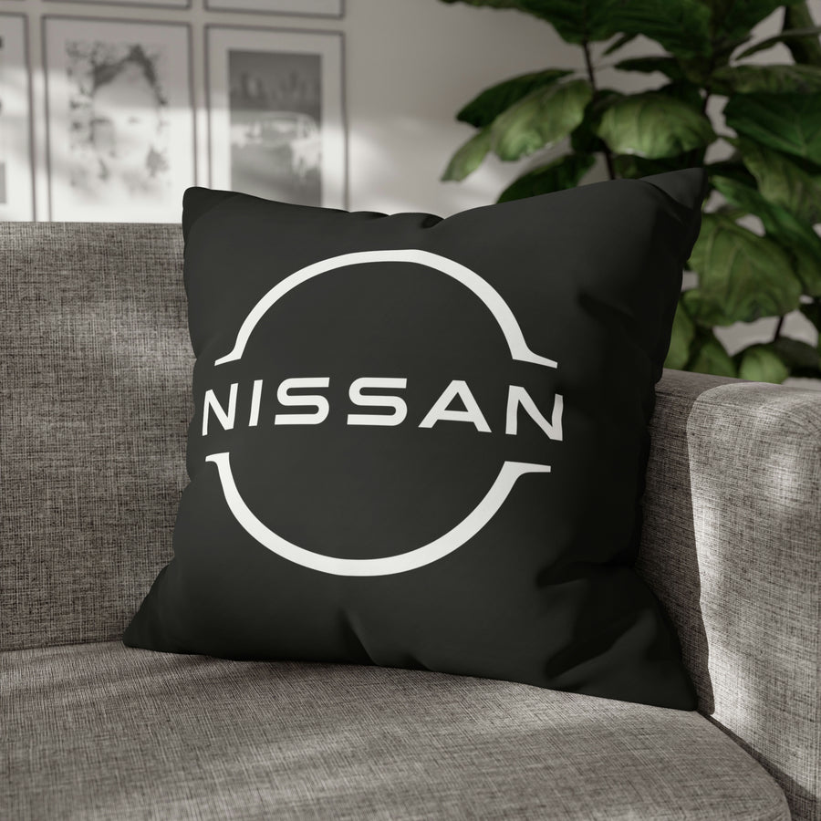 Black Spun Polyester Nissan GTR pillowcase™