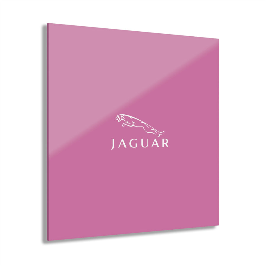 Light Pink Jaguar Acrylic Prints (French Cleat Hanging)™