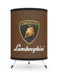 Brown Lamborghini Tripod Lamp with High-Res Printed Shade, US\CA plug™