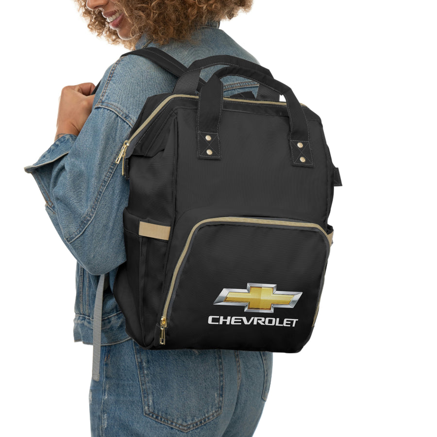 Black Chevrolet Multifunctional Diaper Backpack™