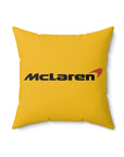 Yellow Mclaren Spun Polyester Square Pillow™