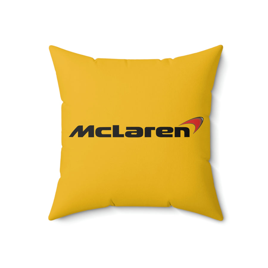 Yellow Mclaren Spun Polyester Square Pillow™