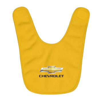Yellow Chevrolet Fleece Baby Bib™