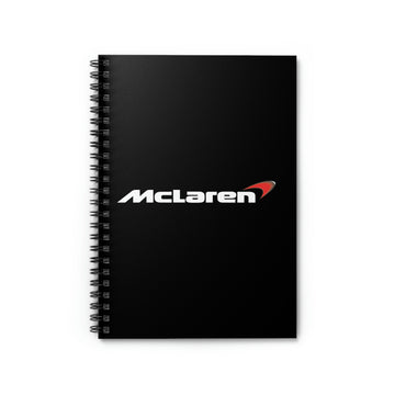 Black McLaren Spiral Notebook - Ruled Line™