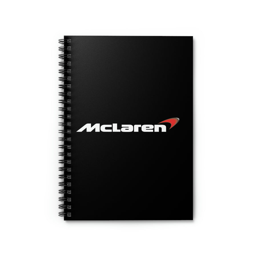 Black McLaren Spiral Notebook - Ruled Line™