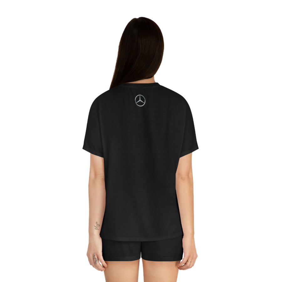 Women's Black Mercedes Short Pajama Set™