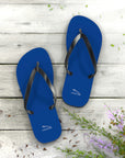 Unisex Dark Blue Jaguar Flip Flops™