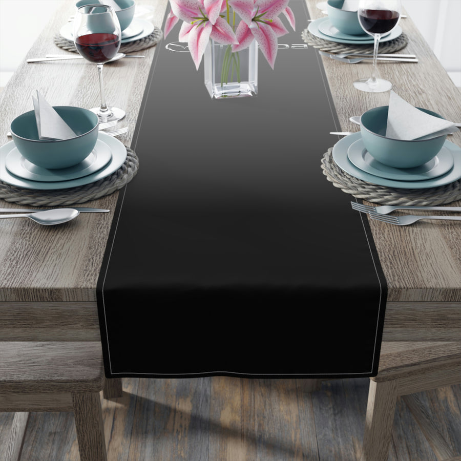 Black Mazda Table Runner (Cotton, Poly)™