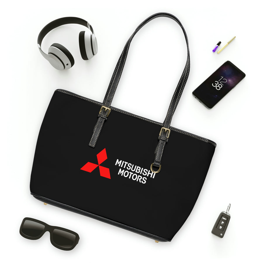 Black Mitsubishi Leather Shoulder Bag™