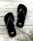 Unisex Black Chevrolet Flip Flops™