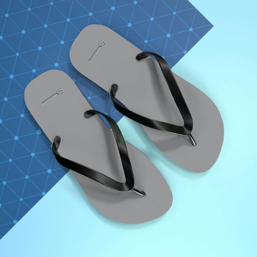 Unisex Grey Mazda Flip Flops™