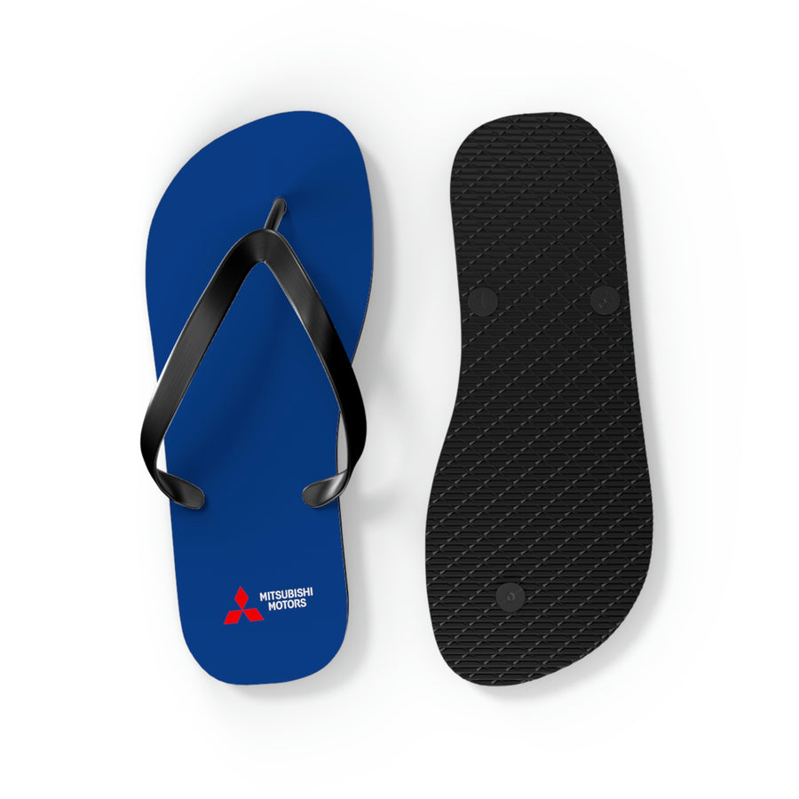 Unisex Dark Blue Mitsubishi Flip Flops™