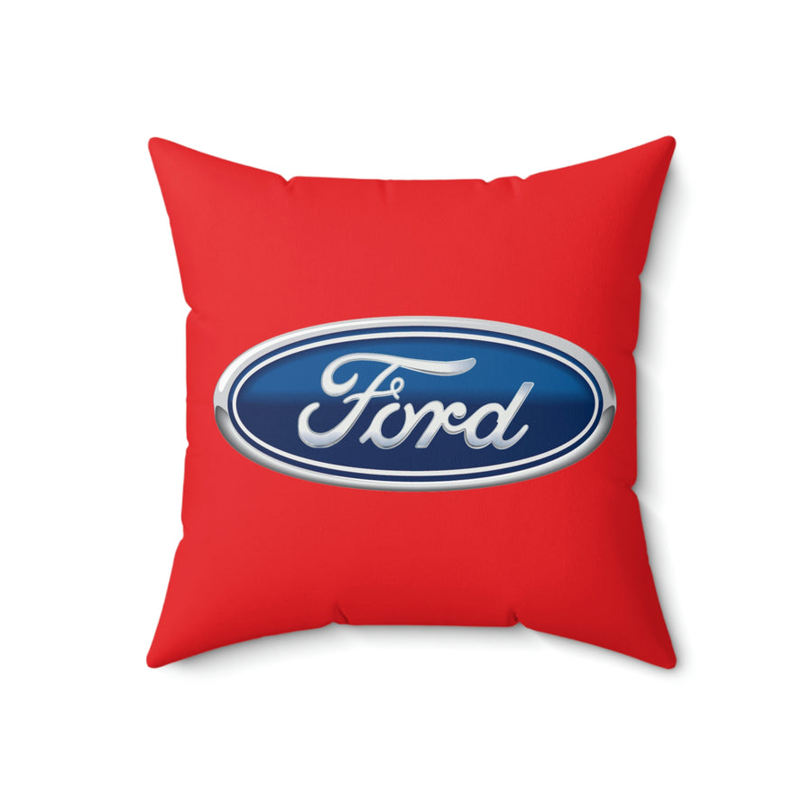 Red Ford Spun Polyester Square Pillow™