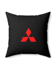 Black Mitsubishi Spun Polyester Square Pillow™