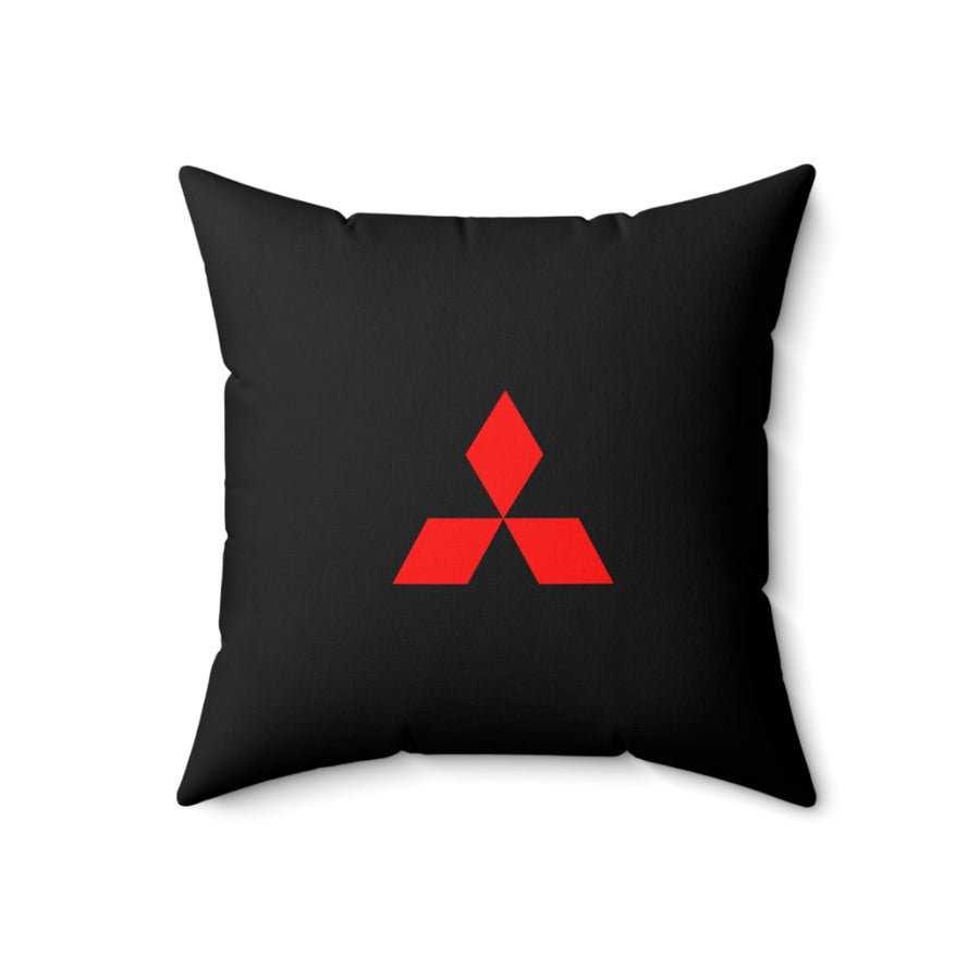 Black Mitsubishi Spun Polyester Square Pillow™