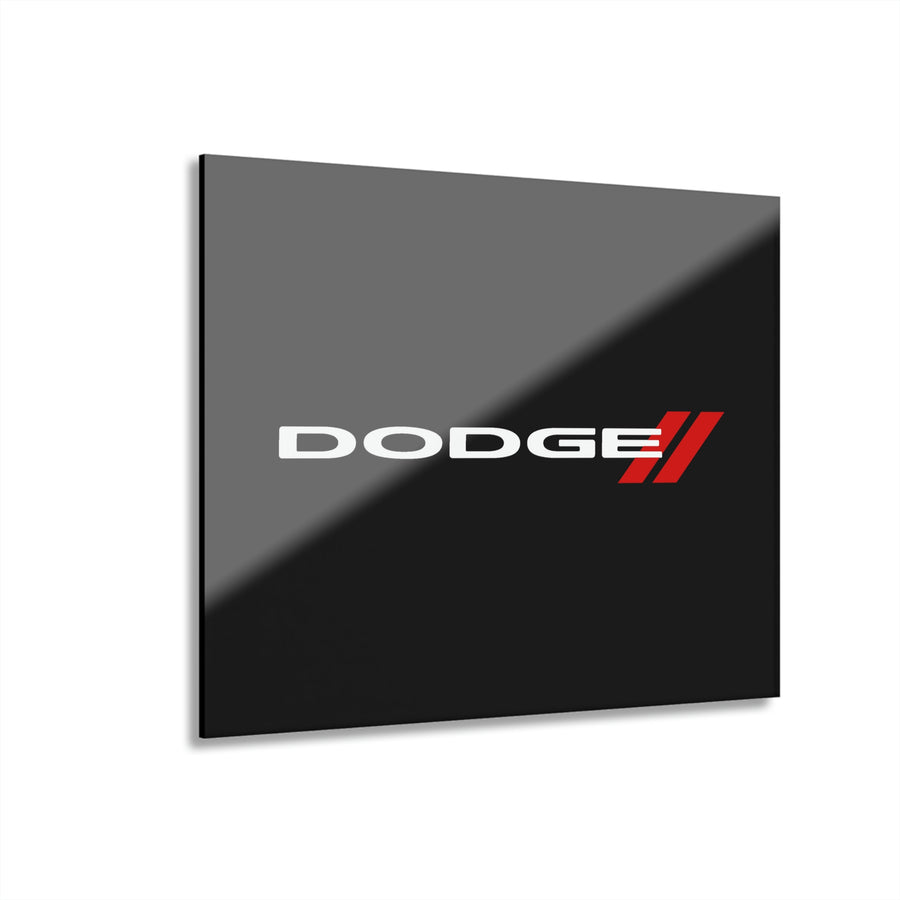 Black Dodge Acrylic Prints (French Cleat Hanging)™